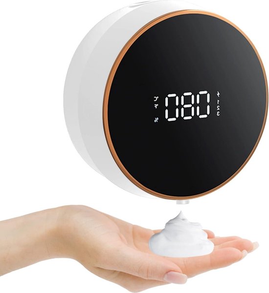 Automatischer Seifenspender Zur Wandmontage 300 Ml Kontaktloser Handdesinfektionsmittelspender Usb-ladefunktion Led-anzeige Sensor Bad Küche Weiß