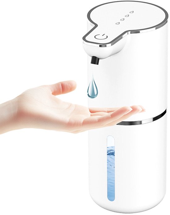 Seifenspender Automatischer Seifenspender Mit Sensor Wandmontierter Seifenspender 350 Ml Verstellbarer Weißer Flüssigseifenspender Mit 4 Stufen