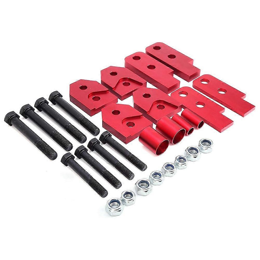 Komplettes Atv-kit, 2-zoll-höherlegungssatz Für Geländefahrzeuge, Farbe Rot, Kompatibel Mit Rhino 450/660/700.