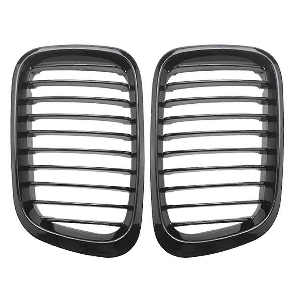 Frontgrill Für Bmw 3er E46 320i, 325i, 325xi, 323i, 4-türer, Baujahre 1998–2001, Schwarz Glänzend, Teilenummern: 51138208489, 51138208490
