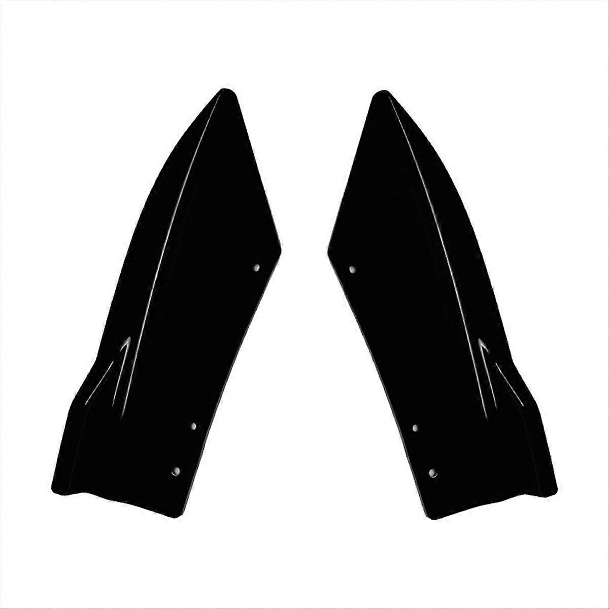 Stoßstangendiffusor, Splitter, Spoiler, Seitenschweller, Glänzend Schwarzer Flügel