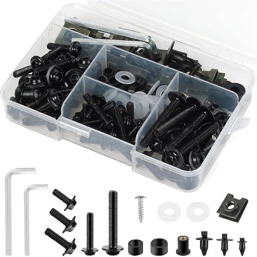 195-teiliger Motorradverkleidungsschraubensatz, Befestigungsclips Für Kawasaki, Suzuki, Honda, Yamaha, Bmw, Ducati Und Gsxr Sportmotorräder.
