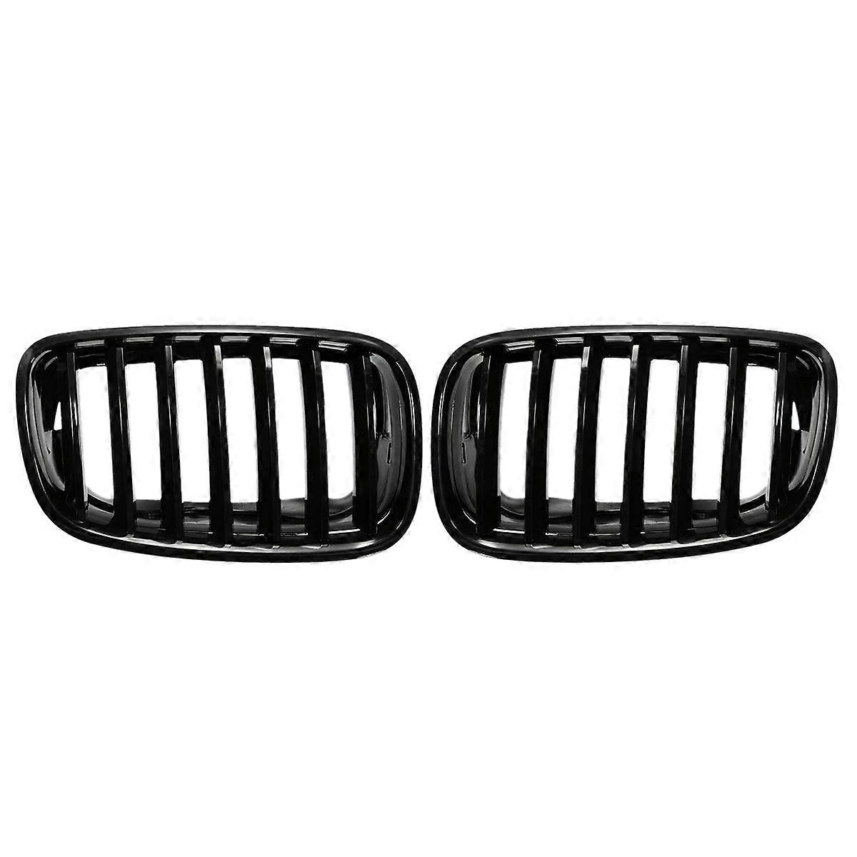1 Paar Frontgrills In Hochglanzschwarz Für Bmw X5 X6 E70 E71 2007-2013 51137157687 51137157688