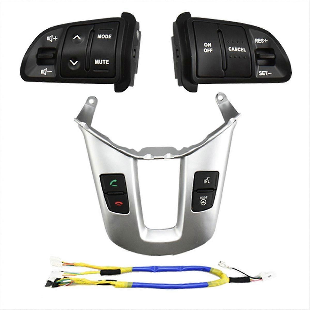 Multifunktionales Lenkradtastenfeld Für Bluetooth, Audio, Lautstärke, Geschwindigkeits- Und Tempomatsteuerung.