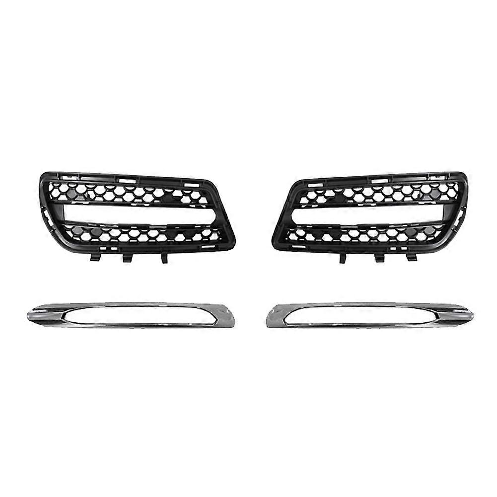 Chromzierleisten-set Für Den Nebelscheinwerfergrill Der Vorderen Stoßstange Für Mercedes-benz W212 Amg 2010-2013 2128851753 2128852174