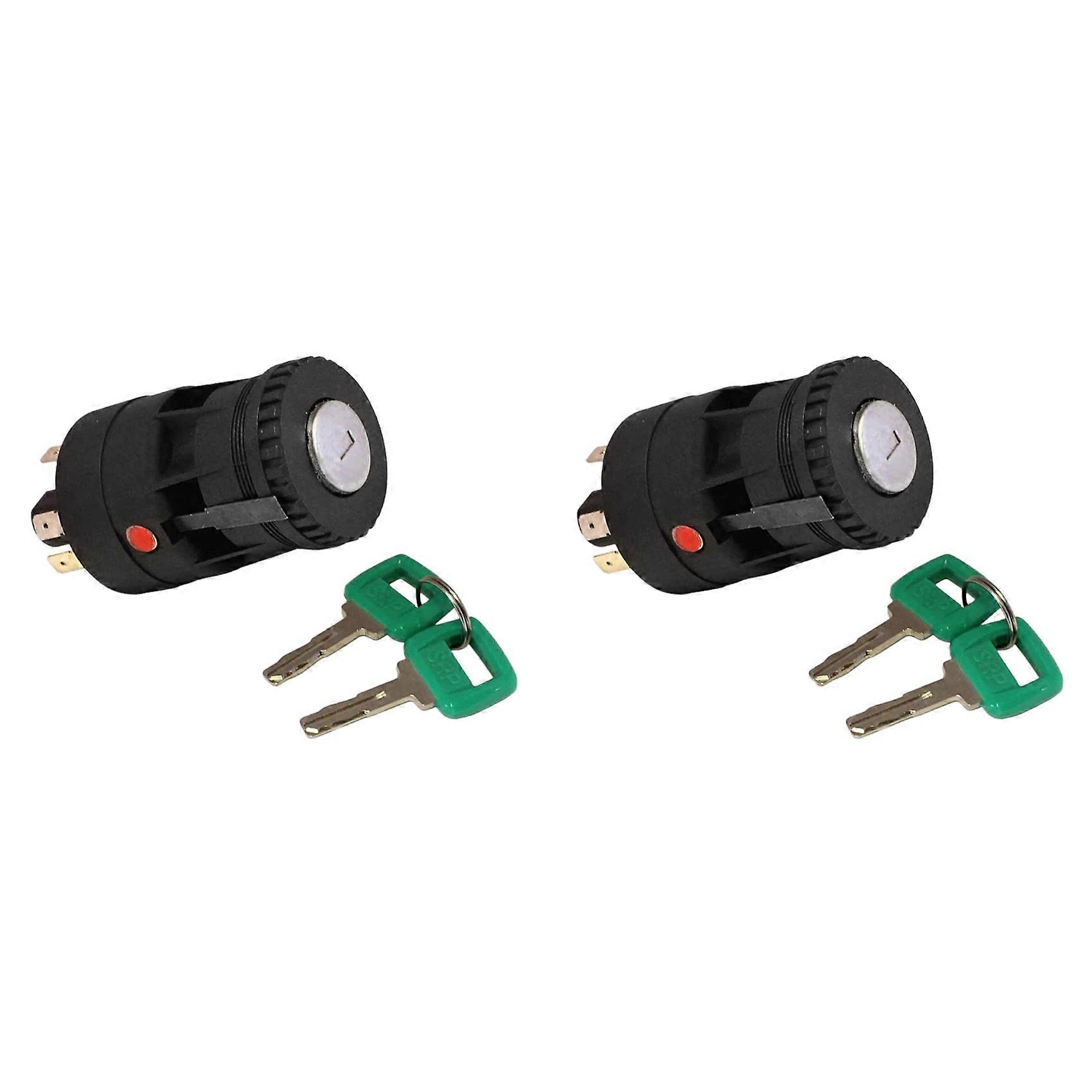 2 Zündschalter 15082295 Mit 4 Schlüsseln Für Volvo Truck Loader-laser A20c A30c A25d A35d. Zündschalter-schließzylinder.