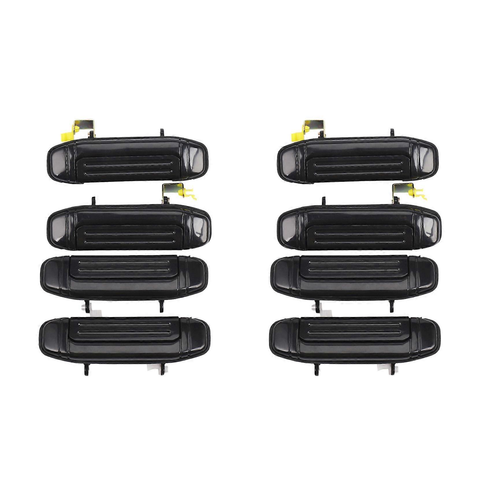 8 Schwarze Türgriffe Vorne Und Hinten Außen Für Mitsubishi Pajero Montero V31 V32 V33 V43 V46 V47