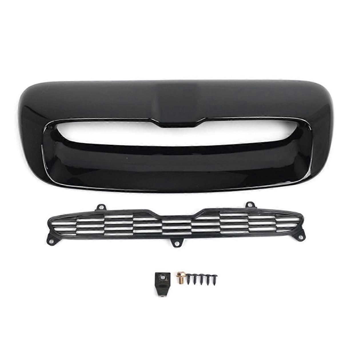 1 Satz Für S R55 R56 R57 R58 07-13 Abs Glanzschwarz Front Motorhauben-luftauslassabdeckung