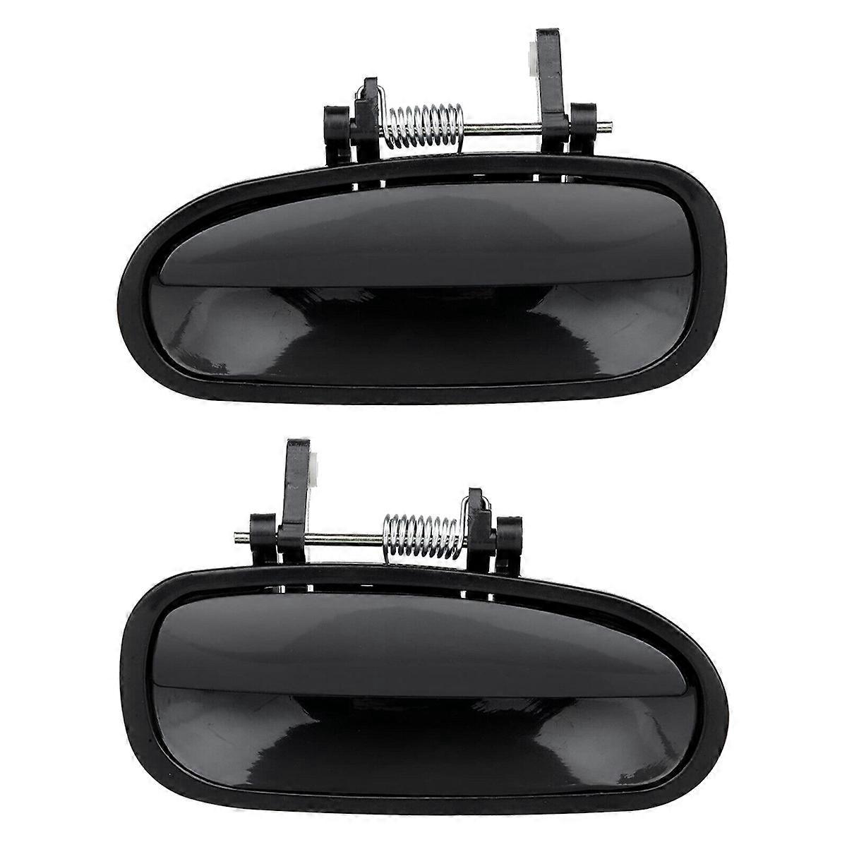 Satz Mit 2 Hinteren Außentürgriffen (links Und Rechts) In Schwarz Für Honda Civic 1996-2000