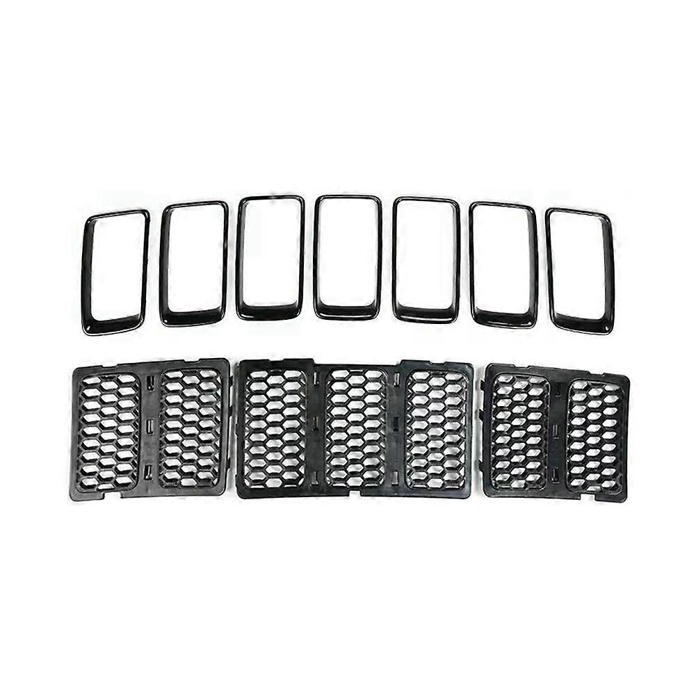 10-teiliges Gittergrill-zierleisten-set Für Den Jeep Grand Cherokee (2014–2016)