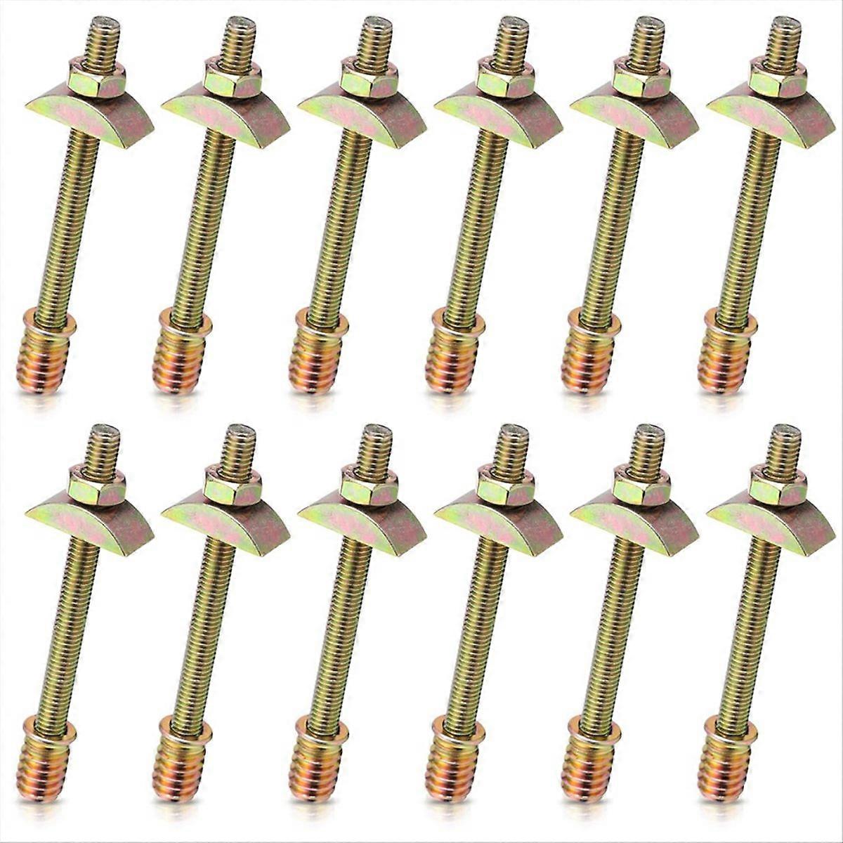 Set Mit 12 Verbindern Für Bettgestelle M8x100 Mm