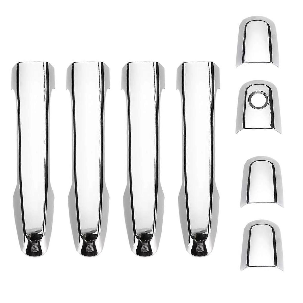 8-teiliges Set Verchromter Türgriffblenden Für Mitsubishi Triton L200 Ml Mn Mq 2005-2017. Abdeckungen Und Zierleisten.