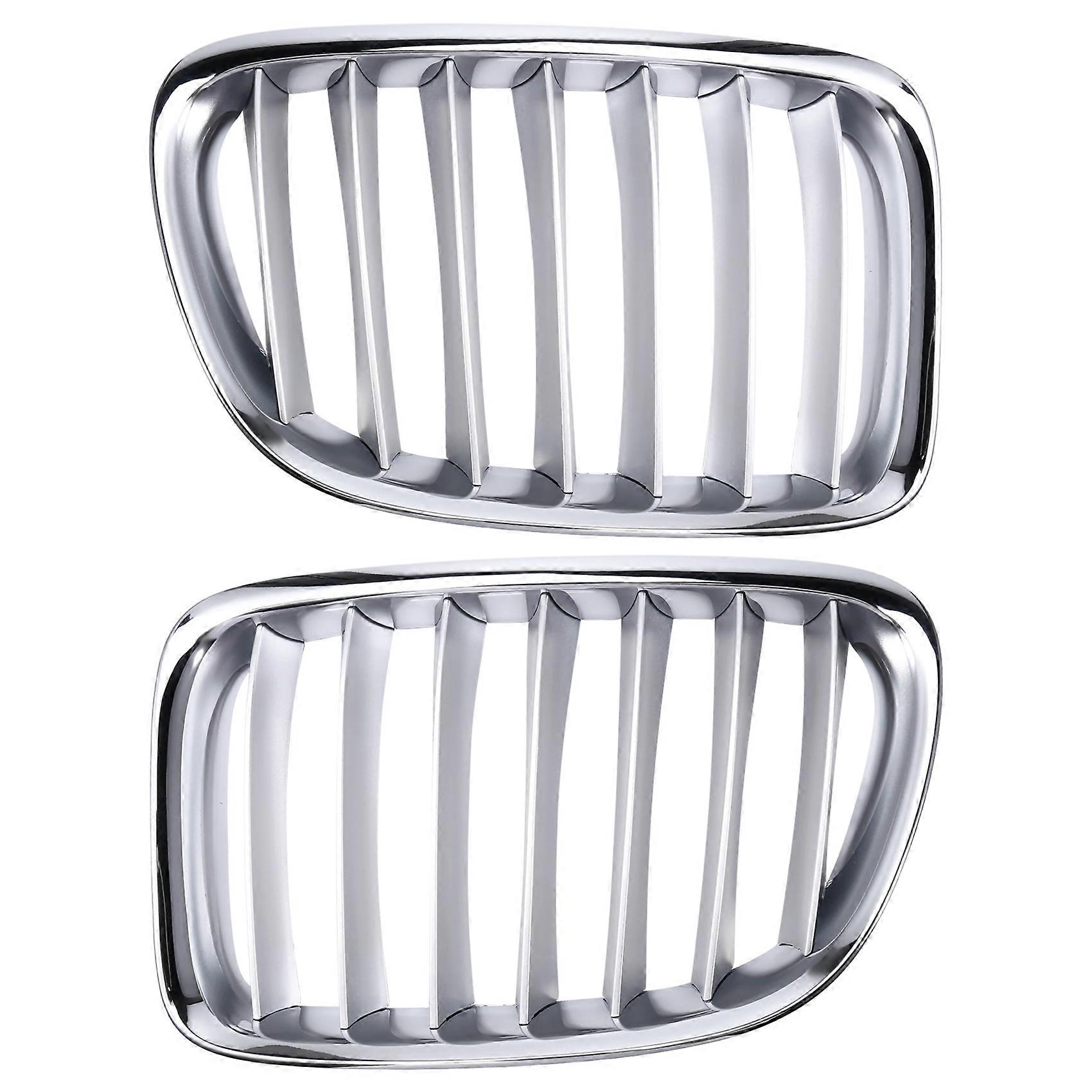 1 Paar Verchromte Obere Mittlere Gitter Für Die Frontstoßstange Für Bmw X1 E84 2010-2012 51112993307, 51112993308