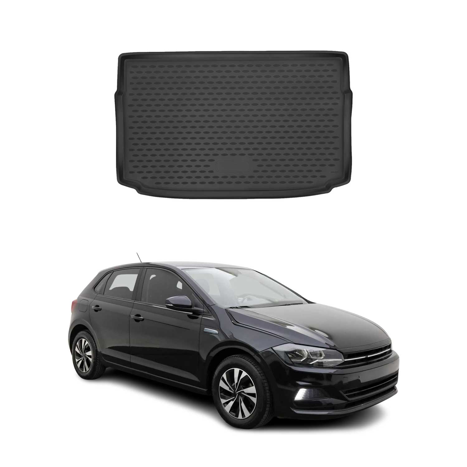 Omac Kofferraumwanne Für Vw Polo 2018-2021 Tpe Schwarz
