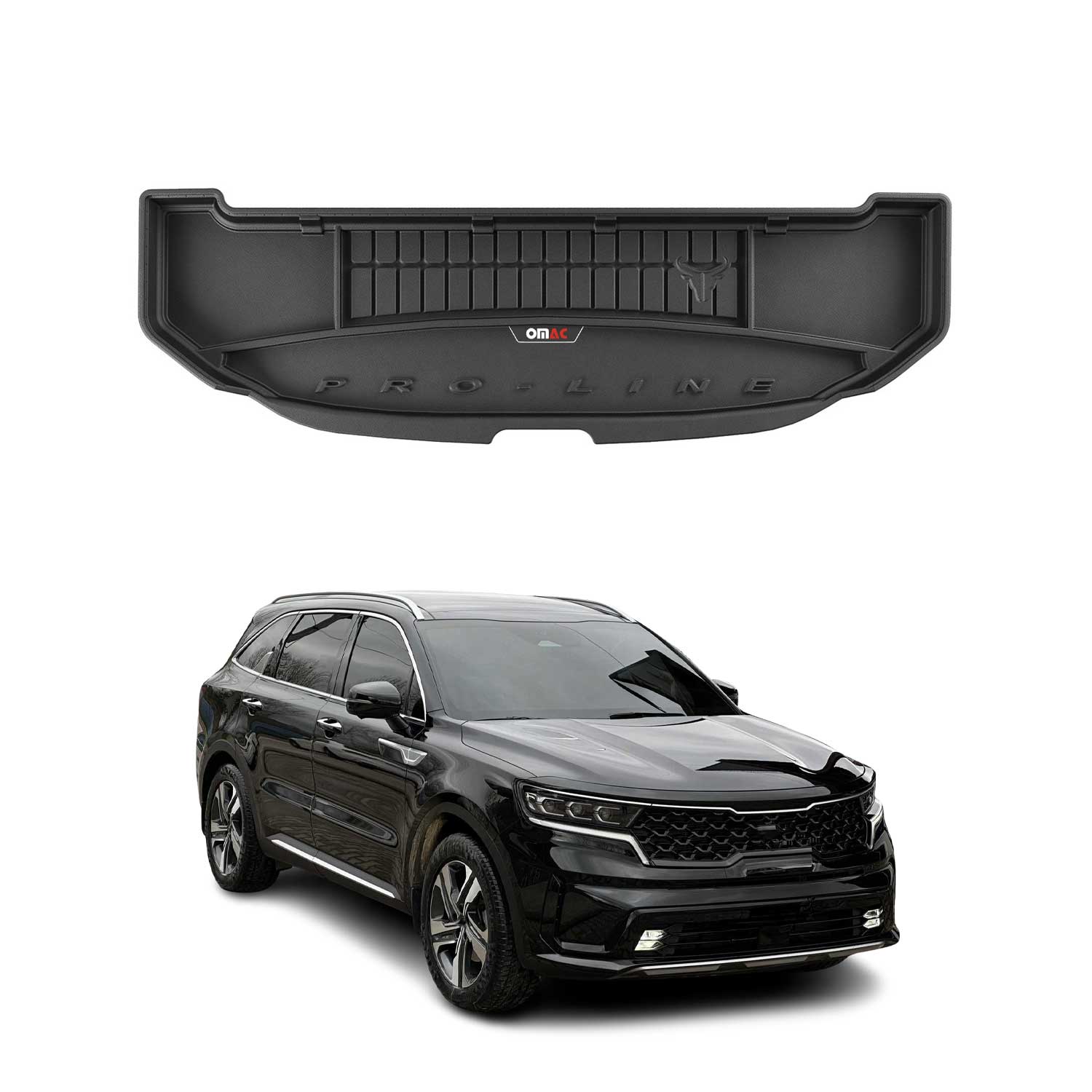 Omac Kofferraumwanne Für Kia Sorento Hybrid Phev 2020-2024 Tpe Schwarz
