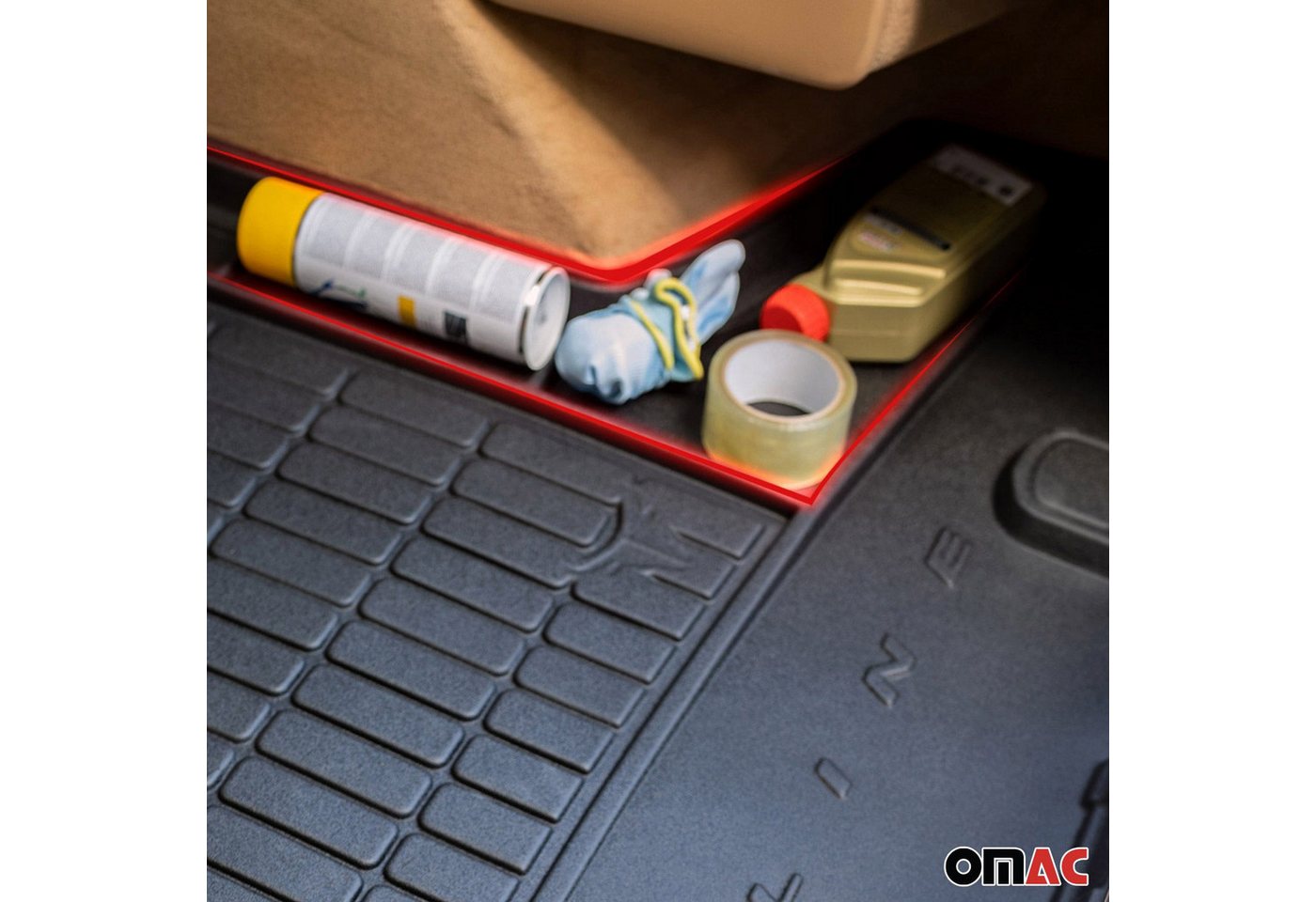 Omac Gummi Kofferraumwanne Für Audi A4 Avant B9 2016-2025 Laderaumwanne Tpe Bild 4