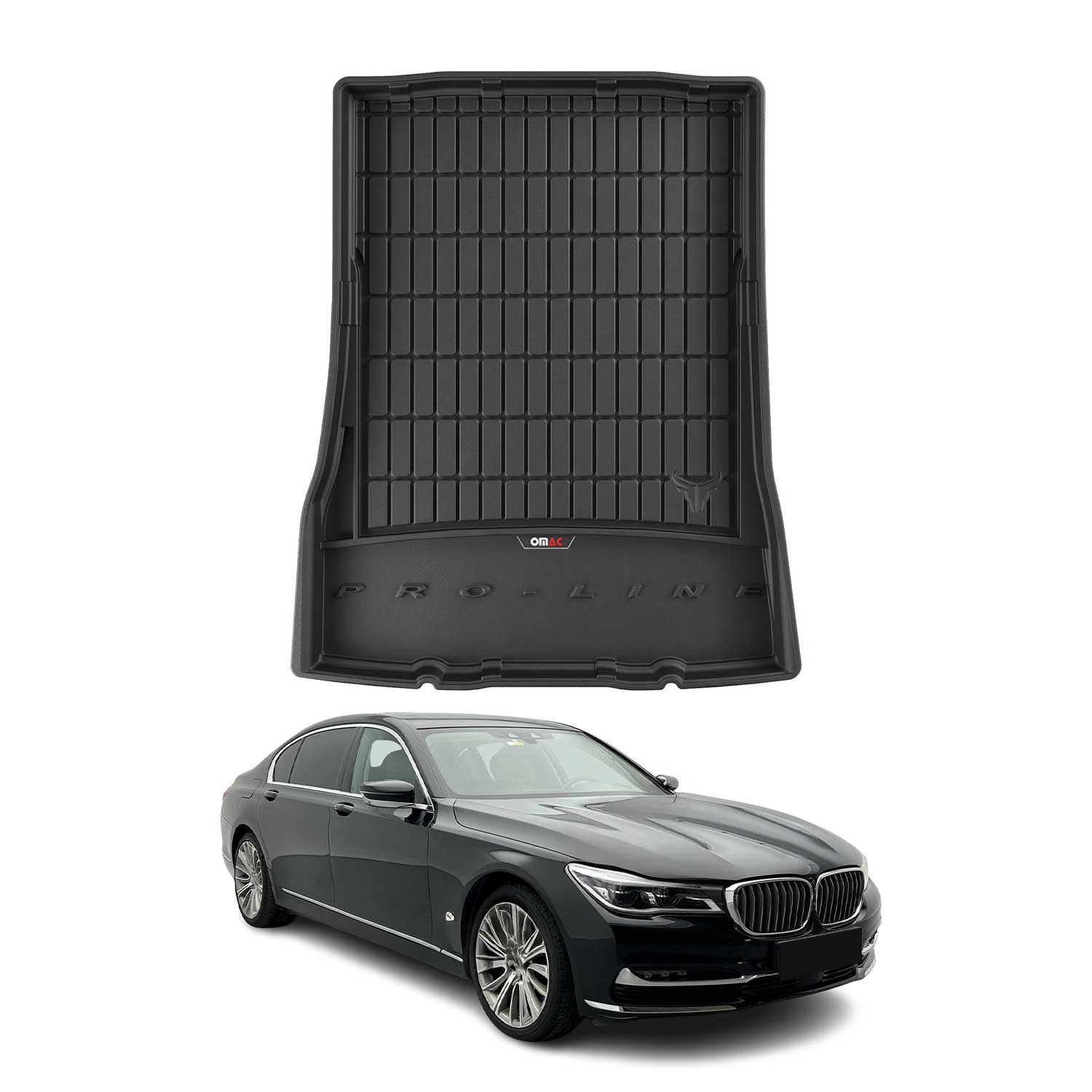 Omac Gummi Kofferraumwanne Kompatibel Mit Bmw 7er G12 2015-2022 Tpe Laderaumwanne