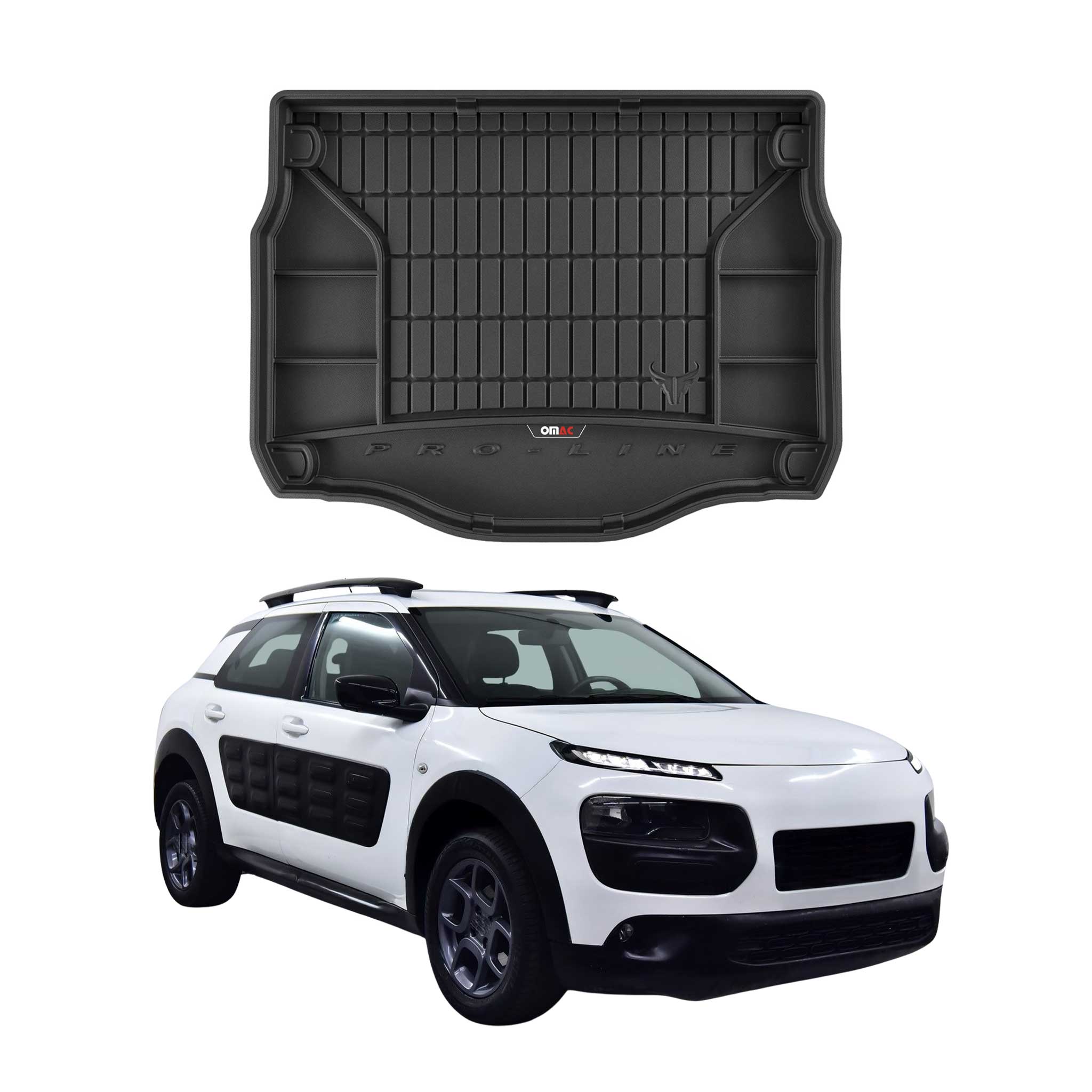 Omac Gummi Kofferraumwanne Für Citroen C4 Cactus 2014-2018 Tpe Laderaumwanne