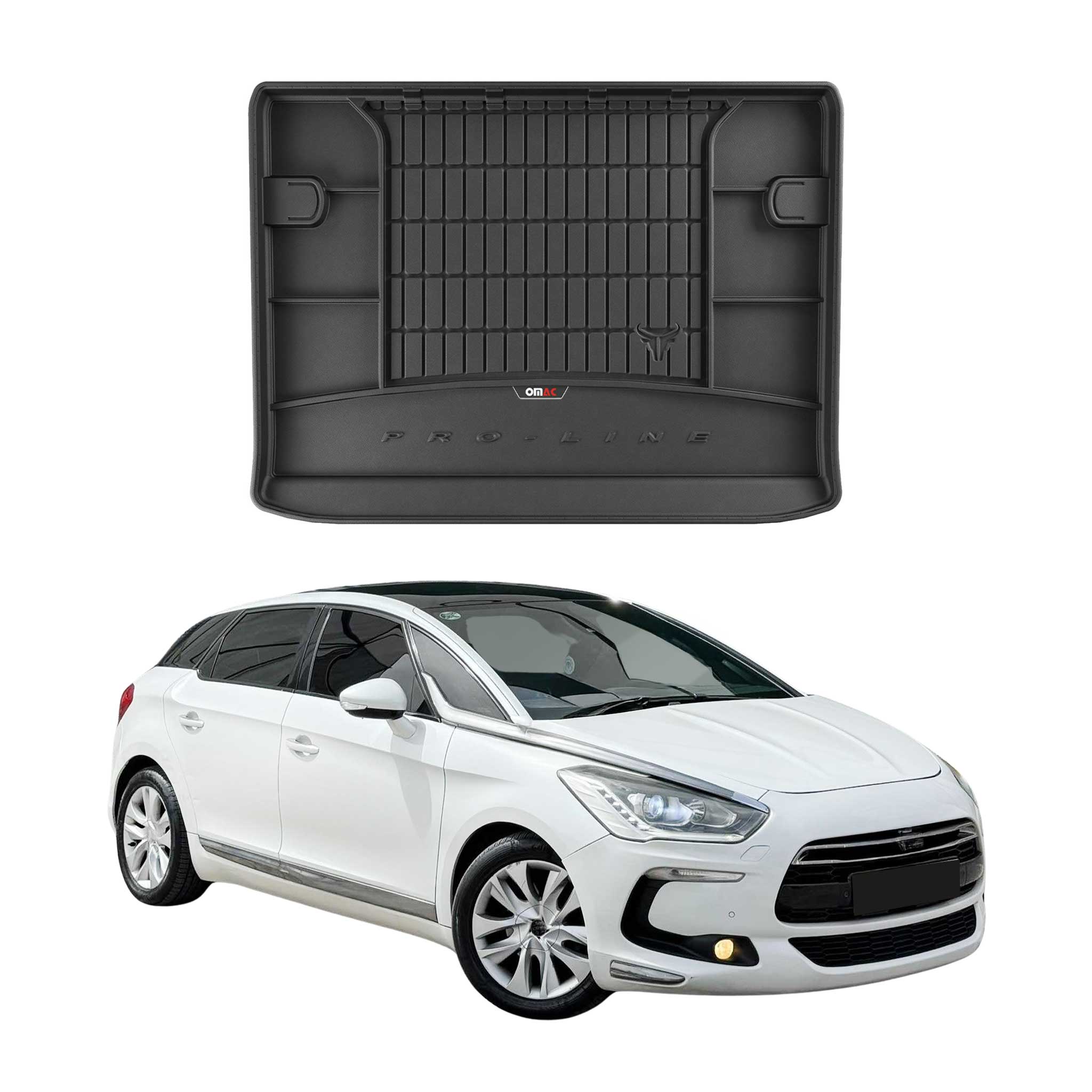 Omac Gummi Kofferraumwanne Für Citroen Ds5 Htb 2011-2015 Tpe Laderaumwanne