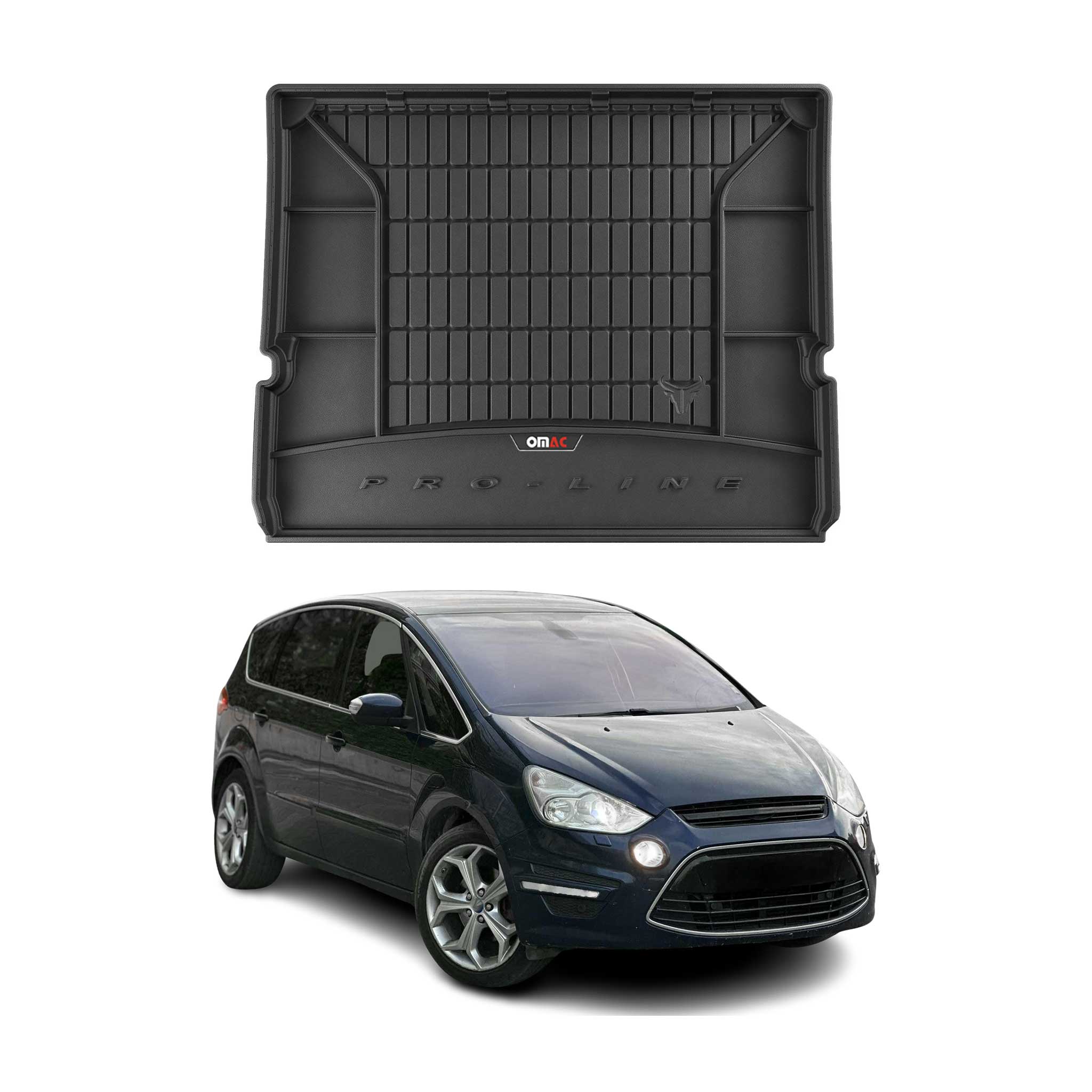 Omac Gummi Kofferraumwanne Für Ford S-max 2006-2014 7-sitz Klappbare 3.reihe
