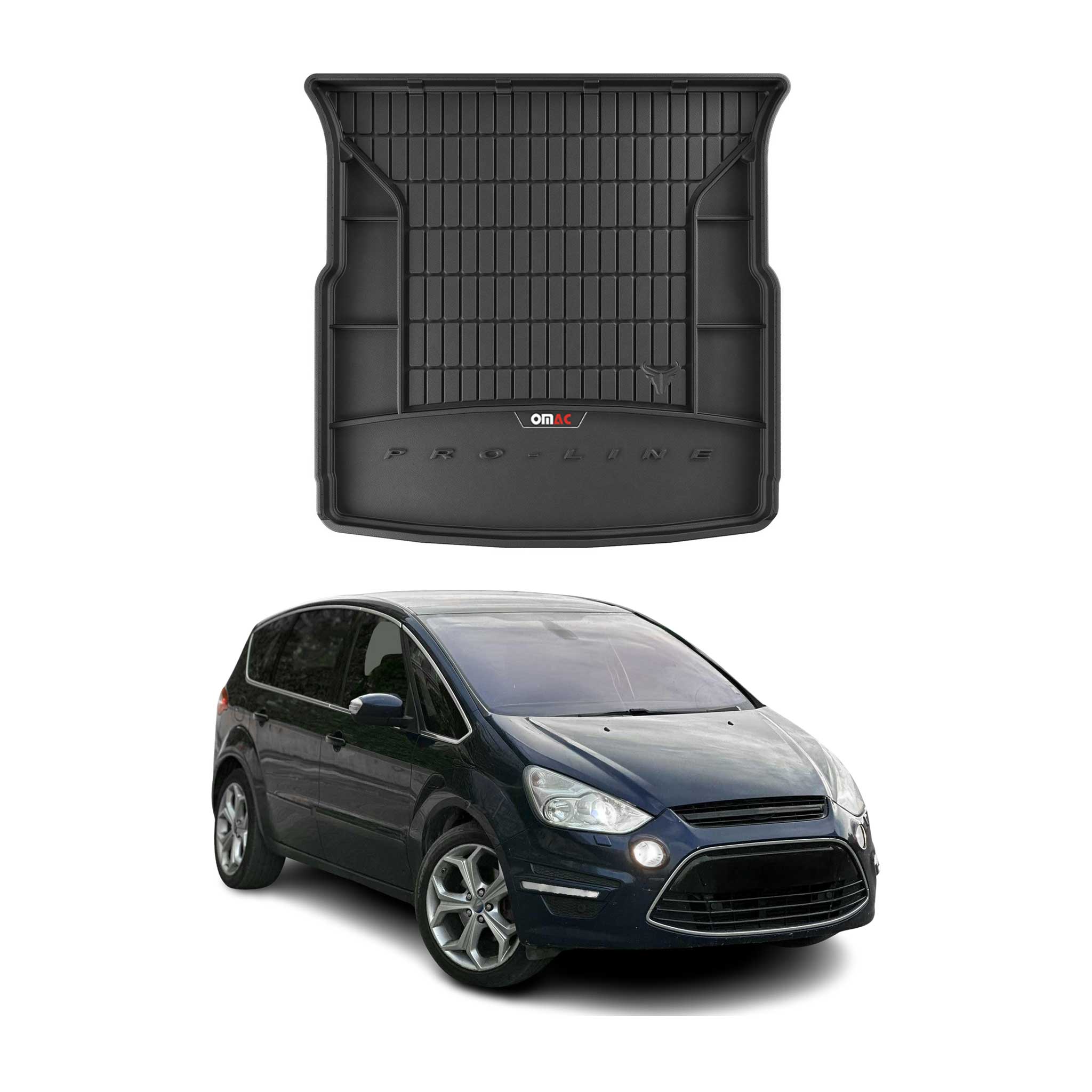 Omac Gummi Kofferraumwanne Für Ford S-max 2006-2014 5-sitz Tpe Laderaumwanne