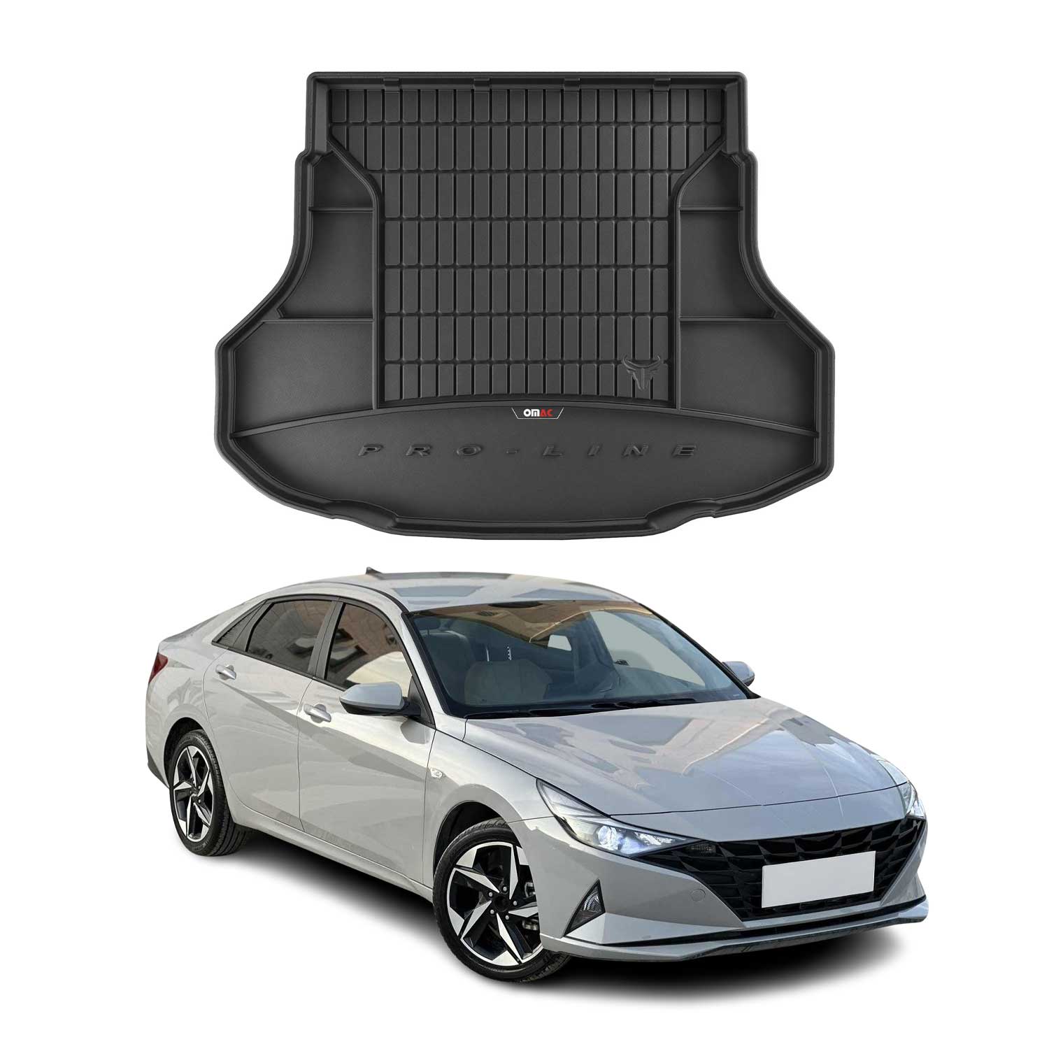 Omac Gummi Kofferraumwanne Für Hyundai Elantra 2021-2026 Tpe Laderaumwanne