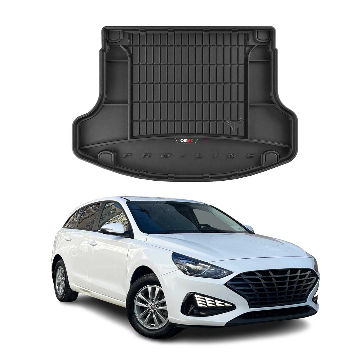 Omac Gummi Kofferraumwanne Für Hyundai I30 Fastback 2017-2026 Tpe Laderaumwanne