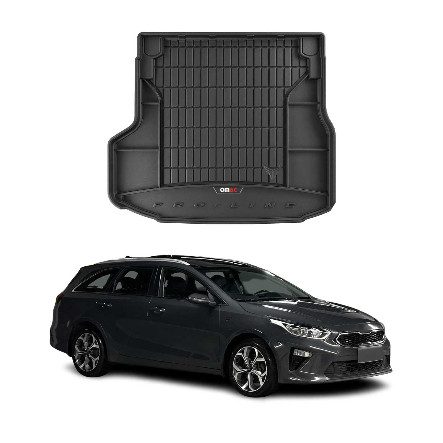 Omac Gummi Kofferraumwanne Für Kia Ceed Kombi 2019-2026 Mit Subwoofer Tpe