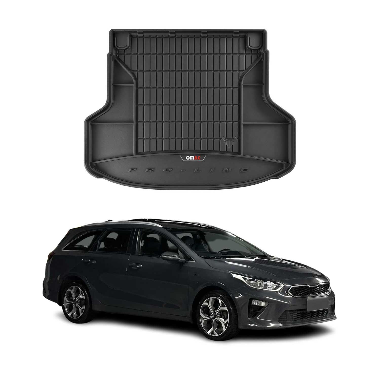 Omac Gummi Kofferraumwanne Für Kia Ceed Kombi 2019-2026 3d Tpe Laderaumwanne