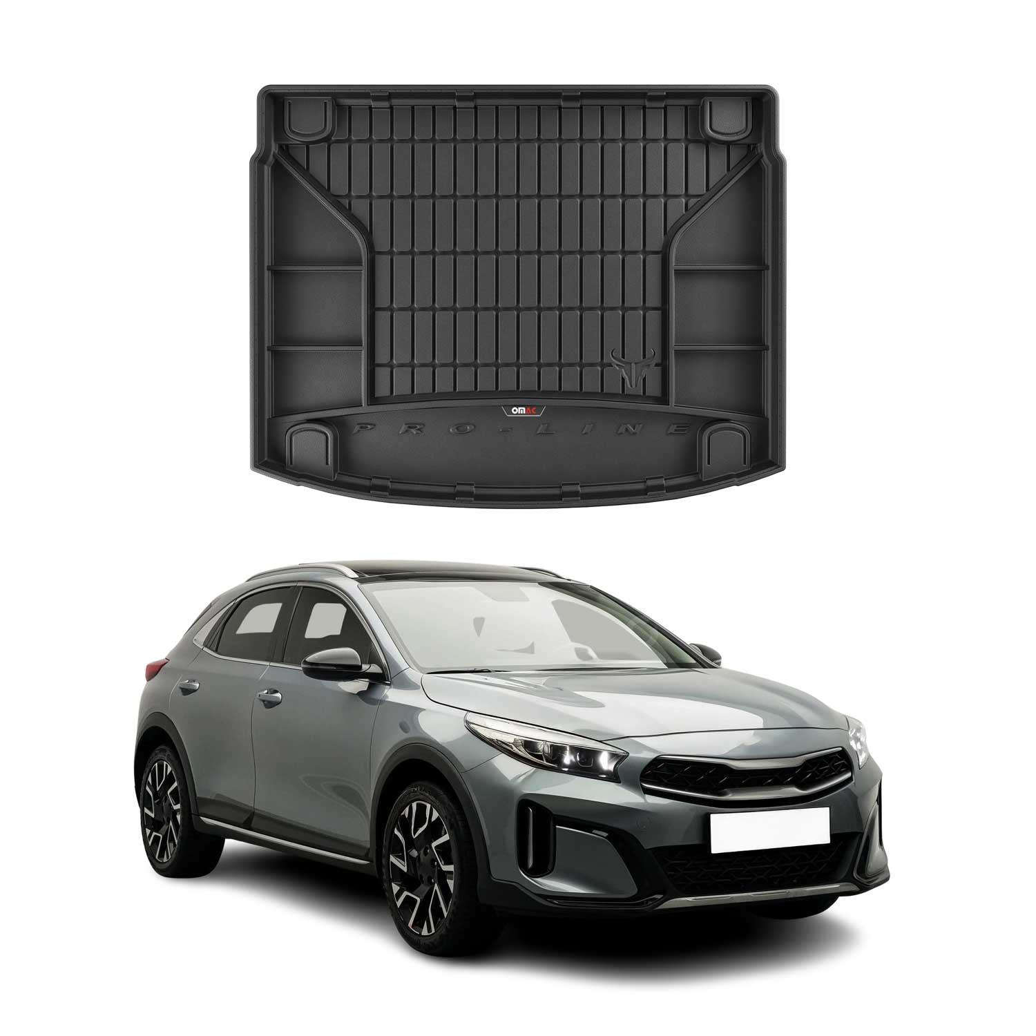Omac Kofferraumwanne Für Kia Xceed 2019-2026 Gummi Tpe Schwarz