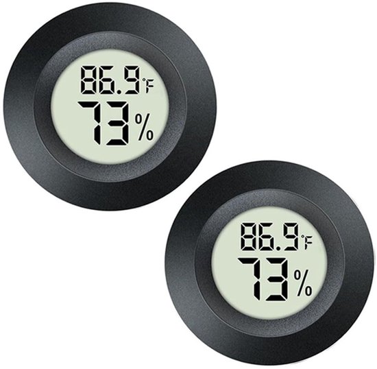 Digitale Mini-hygrometer Und -thermometer (2er-pack) – Temperatur- Und Feuchtigkeitsmessgeräte Für Den Innenbereich