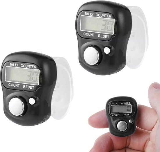 Digitales Mini-fingerzählset (2 Stück) - Manuelle Elektronische Addiermaschine