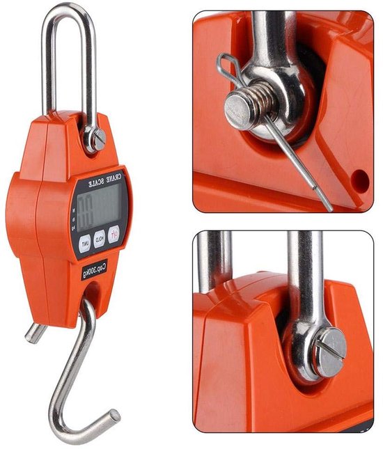 Hängende Haushaltswaage - Hochpräzise Edelstahlwaage - Tragkraft 300 Kg / 600 Lb - Elektrische Waage Für Landwirtschaft Und Jagd.