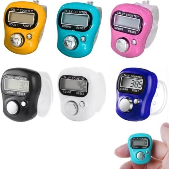 Digitaler Mini Fingerzähler Elektronischer Handzähler Mit Led Bildschirm In 6 Farben