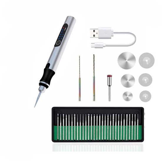 196 5 000 Elektrischer Gravierstift Gravierwerkzeug Mini-diy-gravierstift Für Diy-bürobedarf Schule Schmuck Metall Glas Stein Kunststoff Holz Mit 30