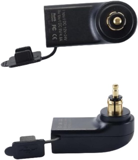 Dual-usb-ladegerät Für Motorräder Mit Din-anschluss Für Schnellladung