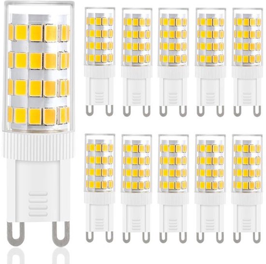 G9 Led-lampen – 5 Watt – Warmweißes Licht – 3000 K – 10er-pack