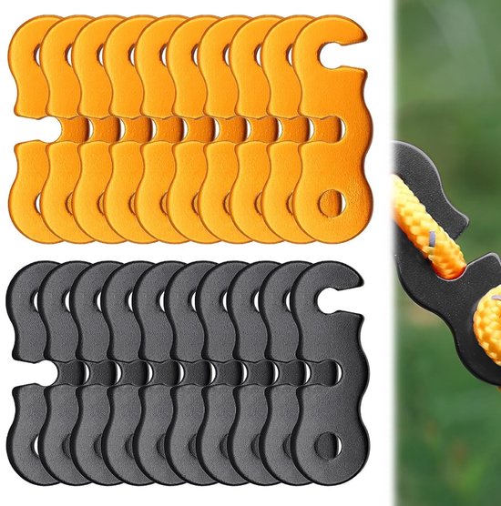 Dailygoods – Windschnallen, 20 Stück – Aluminiumlegierung – Zeltzubehör – Seilspanner – Robust Und Langlebig – Zuverlässiger Halt – Zelthaken