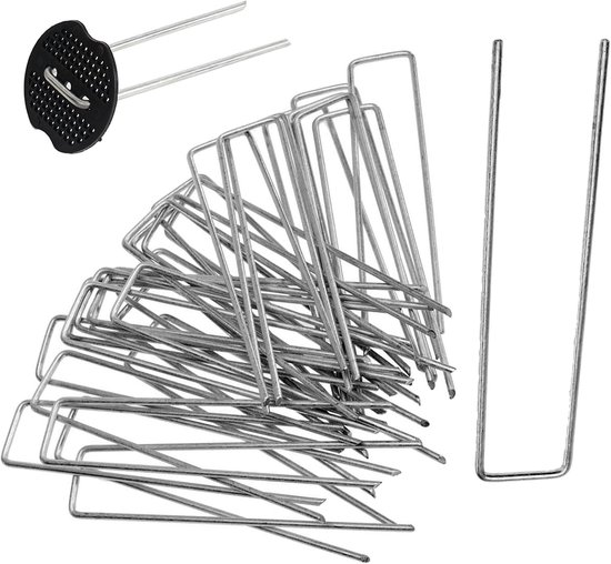 Set Mit 60 Verzinkten U-förmigen Heringen 10 X 4 Cm Universelle Heringe Für Zeltplanen Gartendekoration Und Camping Besonders Robust Und