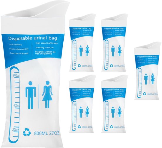 Dailygoods – Tragetasche – Großes Fassungsvermögen 800 Ml – Einweg-urinbeutel – Auslaufsicher – Wasserdicht – Geeignet Für Männer, Frauen Und Kinder
