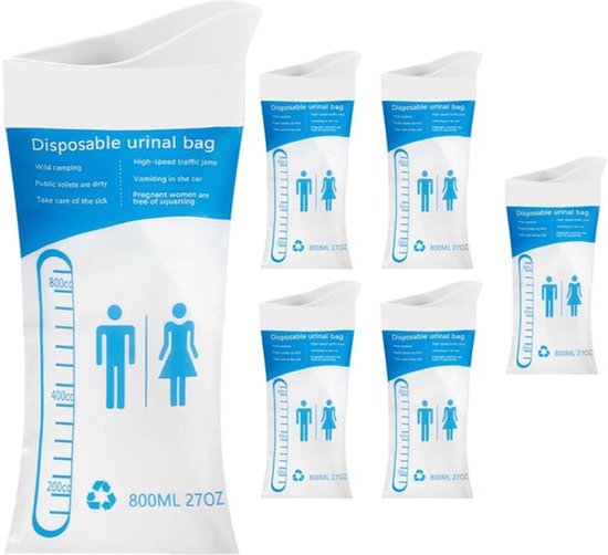 Dailygoods – Tragetasche – Großes Fassungsvermögen 800 Ml – Einweg-urinbeutel