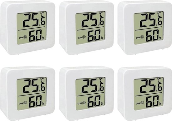 6-teiliges Mini-lcd-digitalthermometer- Und Hygrometer-set, Innenthermometer, Elektronisches Thermometer
