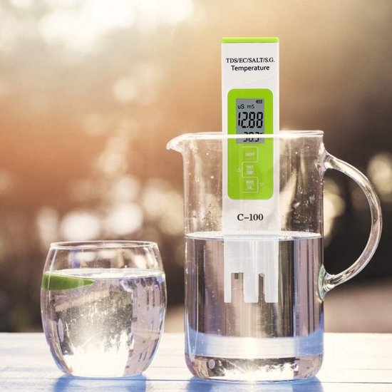 Digitales Salzgehaltmessgerät C 100 5 In 1 Für Meerwasser Tds Ec Und Weitere Parameter Multifunktionales Wasserqualitätsmessgerät Mit Grun
