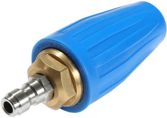 Rotierende Turbinendüse 4000 Psi – Blau, Für Beton, Autos, Gärten