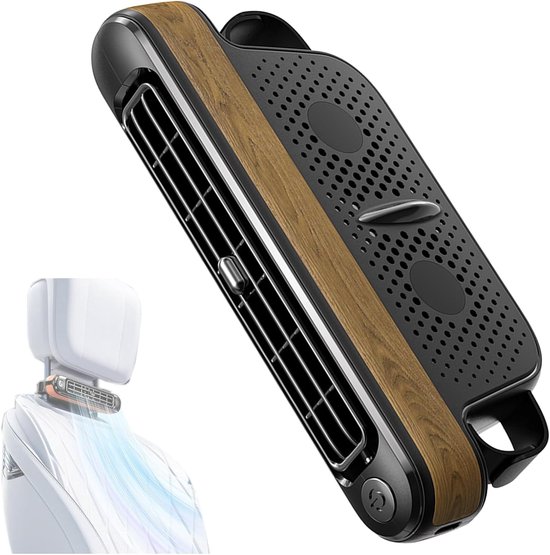 Autositzventilator Mit Usb-anschluss Dual-turbo-funktion Mit Starkem Luftstrom Ventilator Für Rücksitz Kopfstütze Tragbar Mit 3 Geeignet Für Alle Holz