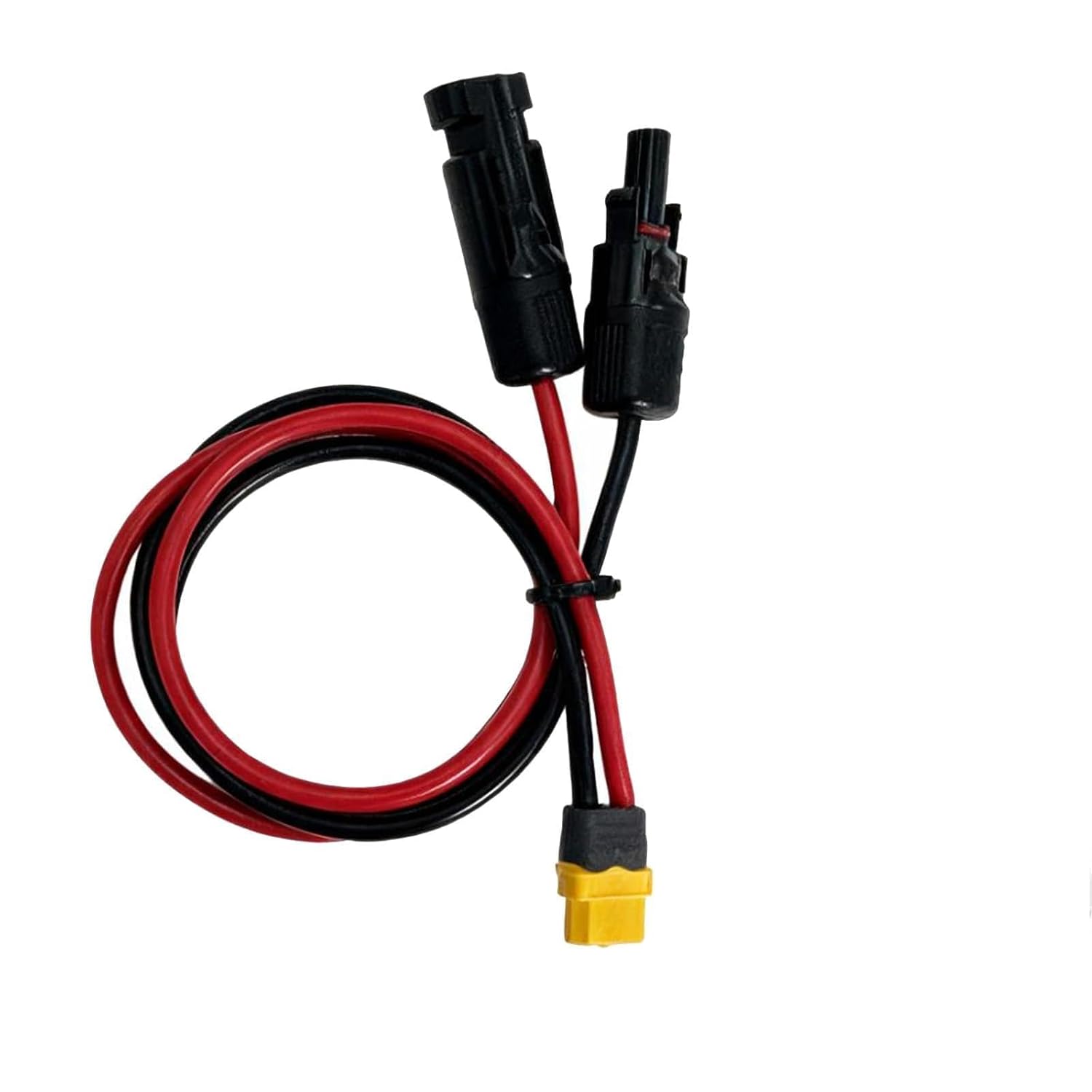 Xt60-adapterkabel Für Solarmodule 60 Cm - 12awg Weibliches Xt60-solarkabel Für Tragbare Powerstation Und Solargenerator (60 Cm 3 Mm² Auf Xt60-solarkabel, Ip68 Wasserdicht)