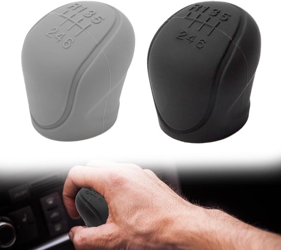 Universelle Schaltknaufabdeckung – 2-teilige Weiche Silikon-schaltknaufabdeckung