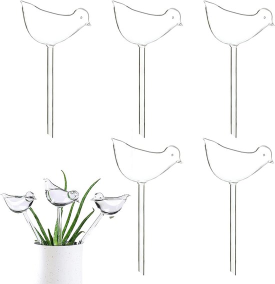 Allecto Premium – Automatisches Bewässerungssystem – 5 Einheiten – Transparent – Für Zimmer- Und Gartenpflanzen