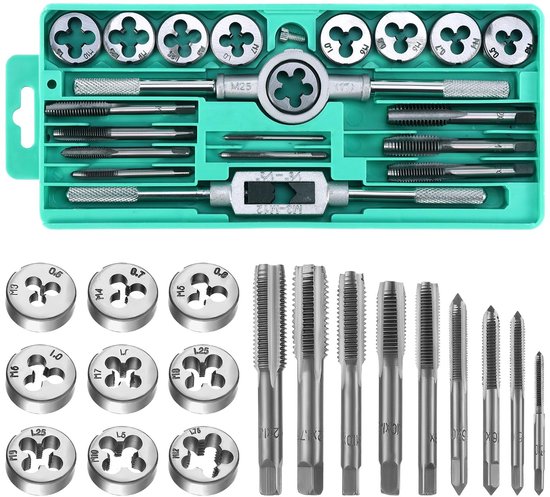 Inovra Plus - Gewindebohrer-set, 20-teiliges Set Für Metrische Gewinde