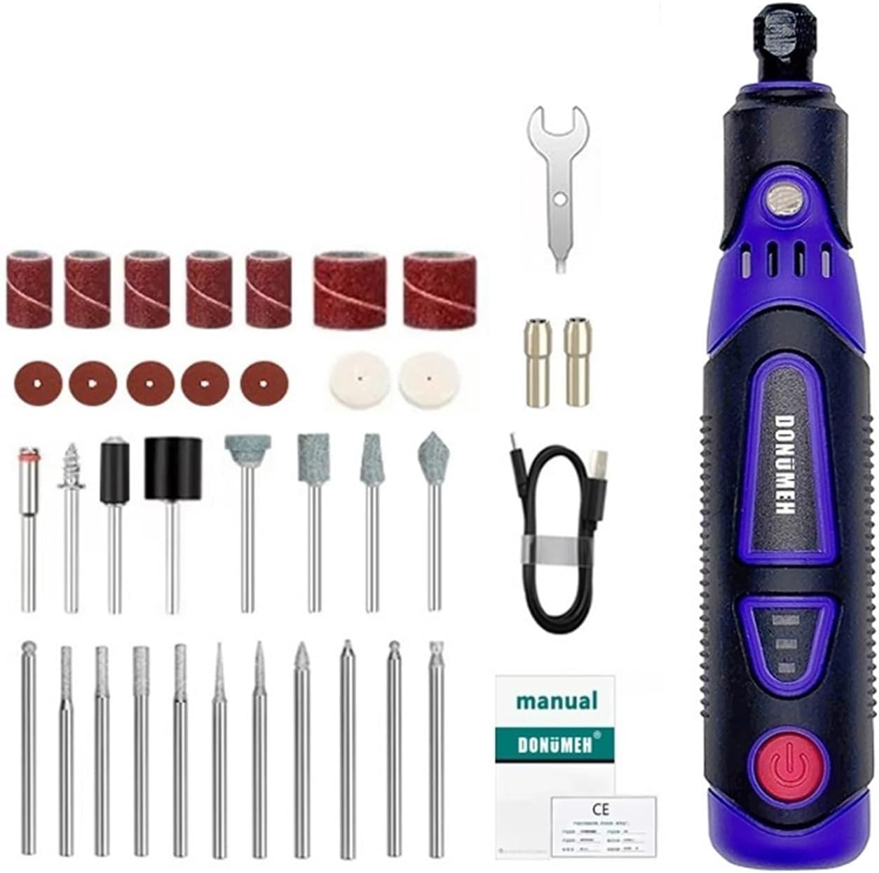 3,6-v-elektroschleifer, Heimgraviermaschine, Kleines, Handliches Schleif- Und Polierwerkzeug Für Die Bearbeitung Von Jade, Mini-elektrobohrmaschine (typ B)